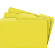 Staples Colored File Folders, Legal, 3 Tab, Yellow