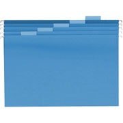Staples Colored Hanging File Folders, Legal, Blue, 25/Box