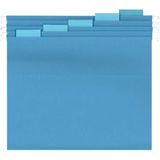 Staples Colored Hanging File Folders, Letter, Blue, 25/Box