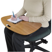 Staples Contour Lap Desk, Natural