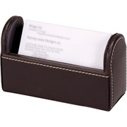 Staples Faux Leather Card Holder, Espresso