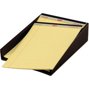 Staples Faux Leather Letter Tray, Espresso
