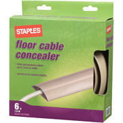 Staples Floor Cable Concealer, Tan