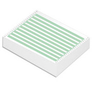 Staples Green Bar Computer Paper, 14 7/8" x 11", 20 lb.