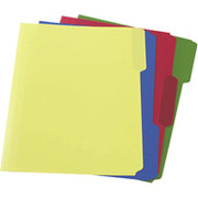 Staples Heavyweight Poly File Folders, Letter, Assorted, 24/Box