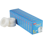 Staples Invisible Tape Refill Rolls, 3/4" x 36yds - 12/Pack