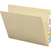 Staples Manila End Tab File Folders, Single Ply-Tab, Legal, 250/Box