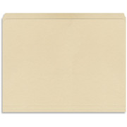 Staples Manila File Folders w/ Reinforced Tabs, Letter, Single Tab, 100/Box