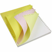 Staples Multi-Part Colored Computer Paper, 2-Part, 9 1/2" x 11"