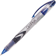 Staples OptiFlow Rollerball Pens, Fine Point, Blue, Dozen