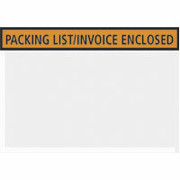 Staples Packing List Envelopes, 4-1/2" x 5-1/2", Orange Panel Face "Packing List/Invoice Enclosed"