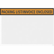 Staples Packing List Envelopes, 4-1/2" x 5-1/2", Orange Panel Face "Packing List/Invoice Enclosed"