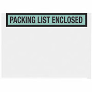 Staples Packing List Envelopes, 7" x 5-1/2", Green Panel Face "Packing List Enclosed"