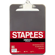 Staples Plastic Clipboard, Smoke