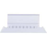Staples Plastic Tabs, Clear, 3-1/2" x 5/8", 50/Pack
