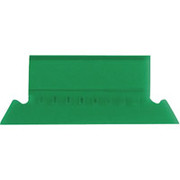 Staples Plastic Tabs, Green, 2" x 5/8", 25/Pack