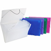 Staples Poly Colors Expanding Files, Blue, Letter Size, Each