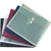Staples Poly String Envelopes w/ Side Opening, Letter, Assorted, 5/Pack