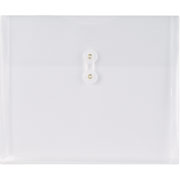 Staples Poly String Envelopes w/ Side Opening, Letter, Clear, 10/Pack