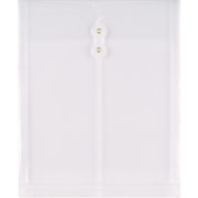 Staples Poly String Envelopes w/ Top Opening, Letter, Clear, 10/Pack