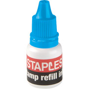 Staples Pre-Inked Stamper, Blue Ink Refill