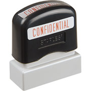 Staples Pre-Inked Stamper, "Confidential", Red Ink
