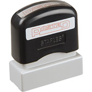 Staples Pre-Inked Stamper, "Posted", Red Ink