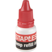 Staples Pre-Inked Stamper,  Red Ink Refill