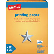 Staples Printing Paper, 8 1/2" x 11", Ream