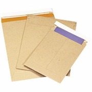 Staples Pull & Seal StayFlat Kraft Mailers, 11" x 13-1/2"