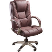 Staples /Sealy Posturepedic Geneva Burgundy Leather Executive Chair