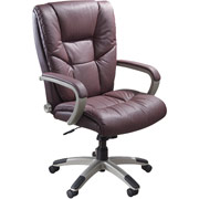 Staples/Sealy Posturepedic Samia Burgundy Leather Executive Chair