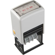 Staples Self-Inking Two-Color Dater, "Paid"