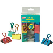 Staples Soft Grip Binder Clips, Medium