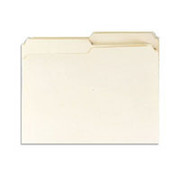 Staples Standard Manila File Folders, Letter, 2 Tab, Assorted Positions, 100/Box