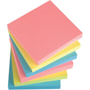 Staples Stickies 3" x 3" Assorted Bright Pop-up Notes
