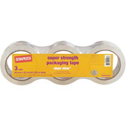 Staples Super-Strength Packaging Tape, 1.89" x 54.7 Yards, 3 Rolls