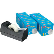 Staples Tape Value Pack w/ 16 rolls of tape and Dispenser