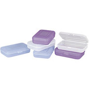 Staples Translucent Pencil Boxes, Assorted Colors