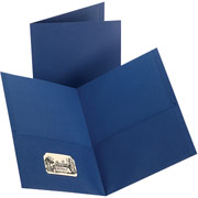 Staples Twin-Pocket Portfolios, Dark Blue