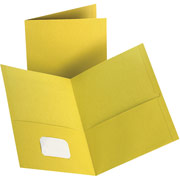 Staples Twin-Pocket Portfolios, Yellow