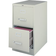 Staples Vertical File, 25" 2-Drawer, Legal Size, Light Gray