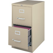 Staples Vertical File, 25" 2-Drawer, Letter Size, Putty