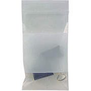 Staples White Block Recloseable 2-Mil Poly Bags, 3" x 5"