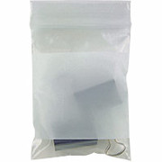 Staples White Block Recloseable 4-Mil Poly Bags, 3" x 4"