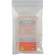 Staples White Block Recloseable 4-Mil Poly Bags, 5" x 8"