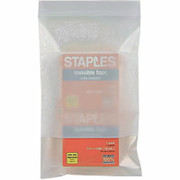 Staples White Block Recloseable 4-Mil Poly Bags, 5" x 8"