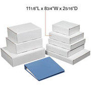 Staples White Corrugated Document Mailers, 11-1/8" x 8-3/4" x 2-5/16"