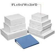 Staples White Corrugated Document Mailers, 9" x 6-1/2" x 2-3/4"