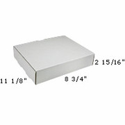 Staples White Corrugated Mailers, 11-1/8" x 8-3/4" x 2-5/16"